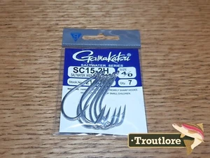 7 x GAMAKATSU SC15-2H SIZE #4/0 HEAVY WIDE GAPE FLY HOOKS - NEW FLY TYING HOOK - Picture 1 of 4