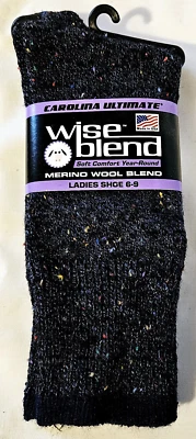 Calcetines para mujer mezcla de lana merino zapatos talla 6 a 9 mezcla sabia 1 par nuevos con etiquetas Foto 1 de 2