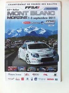PROGRAMME 2011 PRE EVENT RALLYE DU MONT BLANC WRC RALLY POSTCARDS - Picture 1 of 1