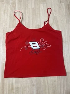 Dale Earnhardt Jr #8 NASCAR Racing Tank NAME & NUMBER Lg Runs SMALL Y2K Floral - Picture 1 of 6