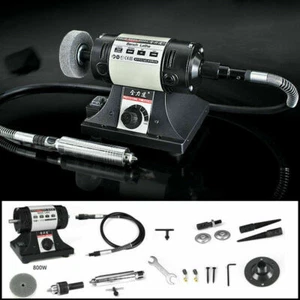 Nuevo 220V Joyería Pulido de roca Corte Amortiguador Máquina Banco Tornillo Pulidora 800W - Imagen 1 de 11