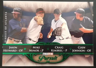 2010 TRISTAR PURSUIT GREEN CRAIG KIMBREL /JASON HEYWARD PRE-ROOKIE RC 07/25 #161 — 第 1/3 张图片