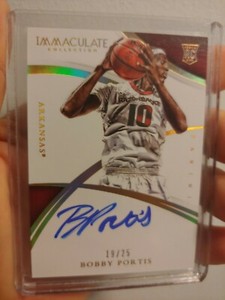 BOBBY PORTIS 2015-16 Panini Immaculate Collection On-Card Auto RC #/25 🏀 Bucks 