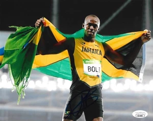 Usain Bolt Signed 8x10 Photo JSA COA Brazil Olympics Rio Autograph Legend - Picture 1 of 1