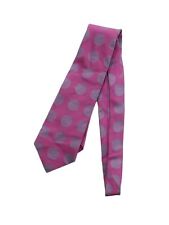 Alexandre Savile Row Men's Tie Pink Graphic 100% Silk