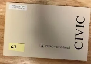 OEM HONDA VINTAGE 1999 CIVIC SEDAN OWNERS MANUAL - Foto 1 di 1