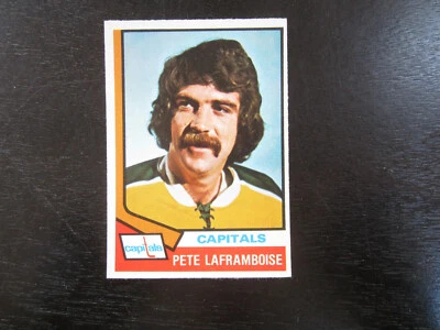 1974-75 O-Pee-Chee # 166 Pete Laframboise Card (B40) Washington Capitals - Image 1 of 2