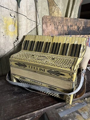Polca instrumento estojo original Cellini Primera acordeão especial gigante - Imagem 1 de 4