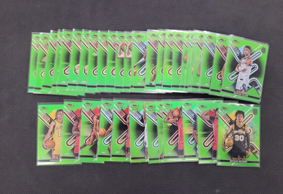 2022-23 Topps Finest OTE Neon Green Refractor /99 #1-100 Build Pick Your Card - Image 1 of 1
