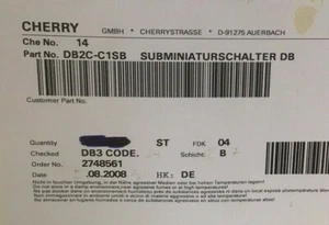 Lot of 70 CHERRY DB2C-C1SB Subminiature Snap Switch  - Picture 1 of 5