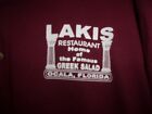 Ocala Fl Lakis Restaurant Home Of The Famous Greek Salad Red Casual Xl Shirt
