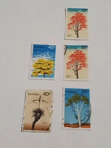 Aust Stamps 1978 Australian Trees - used fair - Picture 1 of 2