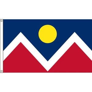 Bandera de nailon Denver City 5'x8' - Imagen 1 de 1