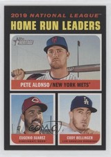 2020 Topps Heritage League Leaders Eugenio Suarez Cody Bellinger Pete Alonso #66