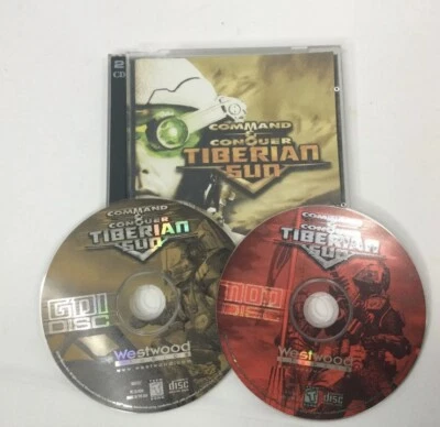 Command & Conquer: Tiberian Sun (PC, 1999) 2 disc set CD-Rom ONLY (GC) - Image 1 of 3