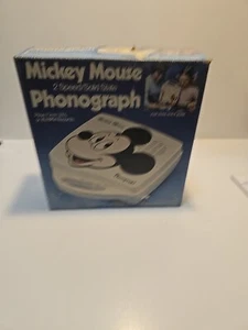 Mickey Mouse 80's 2Speed Solid State Phonograph Record Player,With Original Box. - Picture 1 of 12