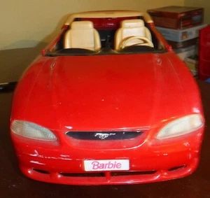 1994 Vintage Mattel Barbie Doll Red Mustang Car Expandable Convertible Some Wear - Picture 1 of 12