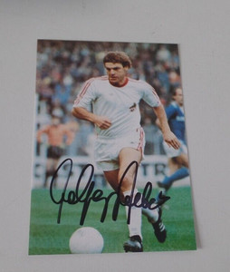 WOLFGANG WEBER, original signed AC/CARD in 10x15 cm (MI) RARE