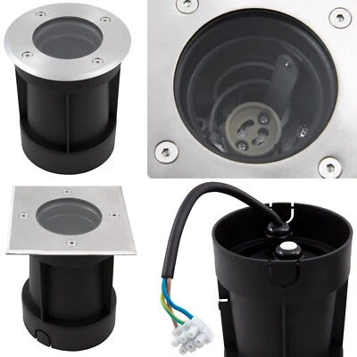 LED Bodeneinbauleuchte für GU10 Lampen Schwenkbar Bodeneinbaustrahler IP67 230V - Bild 1 von 4