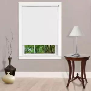 TONALITÀ FINESTRA A RULLO tagliate su misura bianco/avorio/nero vinile multitaglie - Foto 1 di 15