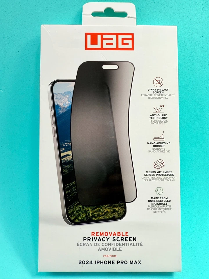 URBAN ARMOR GEAR UAG Diseñado para iPhone 16 Pro Max Pantalla de Privacidad Extraíble NUEVO Foto 1 de 4