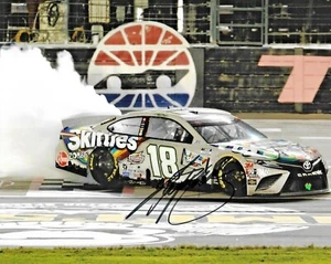2020 Kyle Busch Zombie Skittles Texas Win Signed Auto 8x10 Photo COA #3 - Picture 1 of 1