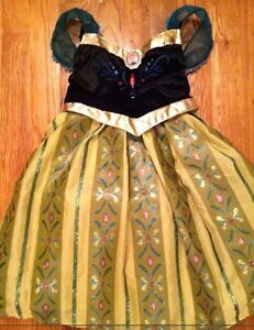 Authentic! DISNEY PARKS World Frozen Princess ANNA  Dress COSTUME 6/6X