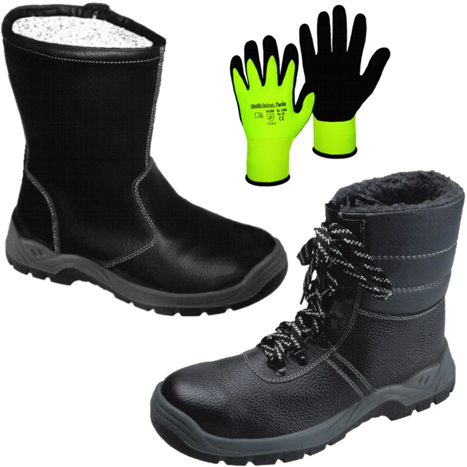 Winter Pelz Sicherheitsschuhe Sicherheitsstiefel Winterstiefel Arbeitsstiefel S3 - Bild 1 von 1