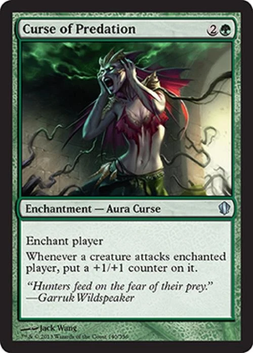 Curse of Predation - Medium Play MTG Commander 2013 Edition - Image 1 of 1