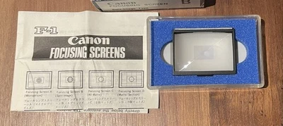 Microprisma de pantalla de enfoque Canon AE tipo “A” para cámaras Canon F-1 originales de colección Foto 1 de 4