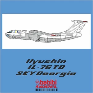 1/144 Ilyushin IL-76 TD Sky Georgia Cargo Decal Set - DAT-01208- Free Shipping!! - Picture 1 of 4