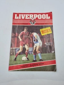 Liverpool v Blackburn Rovers. Littlewoods Cup R2 Programme 6th October 1987. - Picture 1 of 8