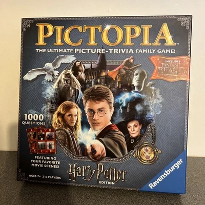 Harry Potter Pictopia Picture Trivia Family Game 1000.  - Image 1 of 4