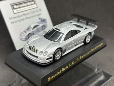 Kyosho 1/64 Mercedes-Benz CLK-GTR Silver diecast model car 9E3 - Image 1 of 4