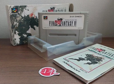 Final Fantasy VI FF6 Super Nintendo SNES Super Famicom + MANUALE SPEDIZIONE GRATUITA - Immagine 1 di 4