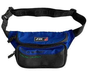De Colección Polo Sport Ralph Lauren Riñonera Bolso Cintura Correa Ajustable Azul 10x8x2 - Imagen 1 de 8