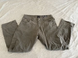 Kuhl Revolver Vintage Patina Dye Canvas Hiking Pants Green Mens 36x32 - Picture 1 of 8