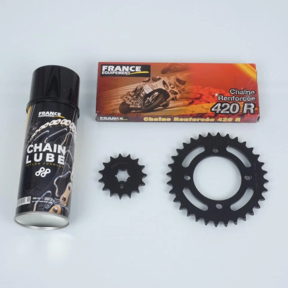 Kit chaîne France Equipement pour moto enfant Yamaha 80 PW 1991-2011 15 x 32 / - Photo 1/1