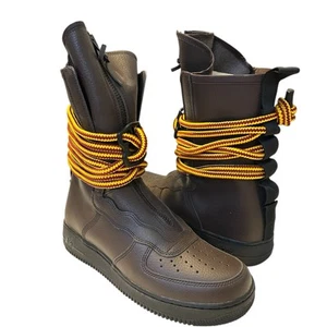 Bota alta Nike Air Force 1 barroca marrón/negra M9.5 W11 nueva con etiquetas - Imagen 1 de 14