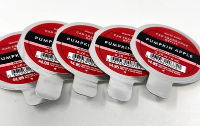 Lot of 5 Bath & Body Works Scentportable Car Fragrance Refills PUMPKIN APPLE New - Image 1 of 3