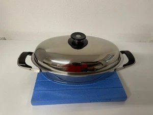 AMC Topf ovaler Bräter 3,1L mit hohem Deckel  - TOP Zustand - Edelstahl TOP - Bild 1 von 8