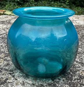 Rare Apothecary Antique Glass Vaseline Opaline Victorian Leech Jar Pot Vase - Picture 1 of 5