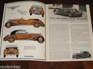 BENTLEY 3 1/2 & 4 1/2 ill'd booklet Profile 7, FREE POST AUSTRALIA - Picture 1 of 2