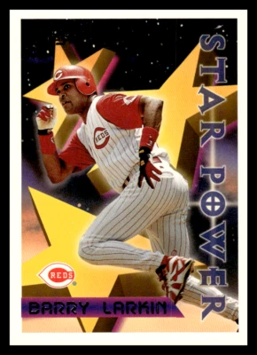 1996 Topps #6 Barry Larkin Cincinnati Reds - Image 1 of 2