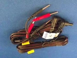 2 Elektroden TENS-Einheit Zuleitungsdrähte mit Stiftverbindern, 45" - 2 Drähte, schneller Versand! - Bild 1 von 1