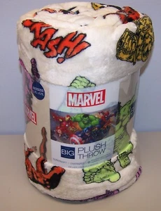 Marvel Oversized Big Plush Throw Blanket 5ft. x 6ft. - Picture 1 of 4