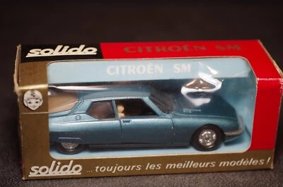 Vintage Solido 184 Citroen SM   Spring Suspension!!  Opening Doors!!! BLUE!! - Image 1 of 4