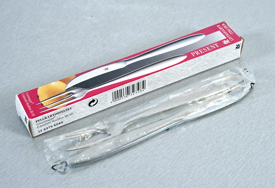 WMF Present Cubiertos Patata Pelada - Juego 2 Piezas Cromargan Acero Inoxidab... - Imagen 1 de 4