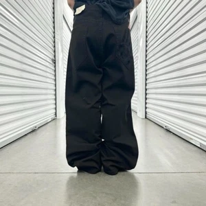 BLACK JEANS BAGGY Y2K EMBROIDERY - Picture 1 of 6