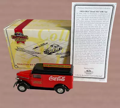 1937 GMC Coca-Cola Van Replica Matchbox Collectibles 1:43 Die-Cast YPC02-M - Image 1 of 4